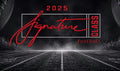 NEW 2025 SIGNATURE Class Football Card MEGA Box, 80 Cards