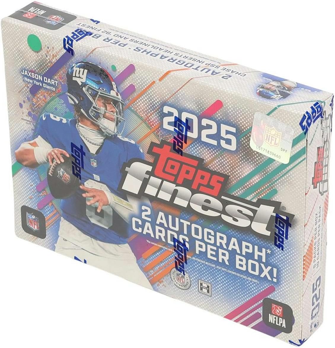 2025 Topps Finest Football Hobby Box - 6 Packs, 2 Autographs