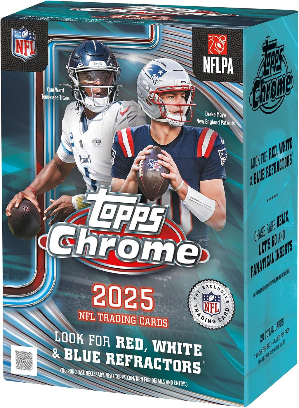 2025 Topps Chrome Football - Factory Sealed - Value Box